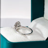 0.68ct Natural Brilliant Diamond 18K Gold Oval Engagement Ring - 10US03